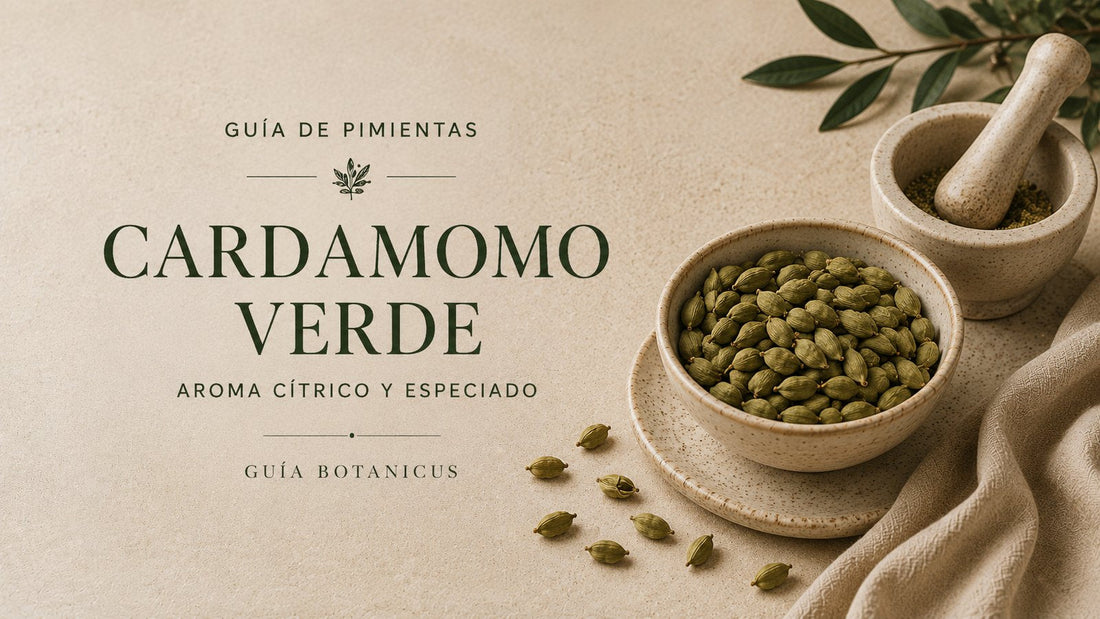 Cardamomo verde: aroma cítrico y especiado — Botanicus