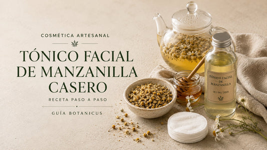 Tónico facial de manzanilla casero, receta paso a paso — Botanicus