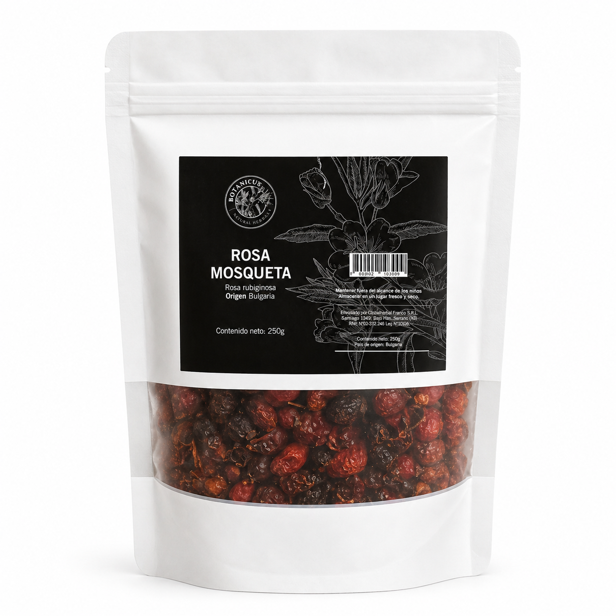 Rosa mosqueta entera deshidratada para infusiones y cosmética — Botanicus